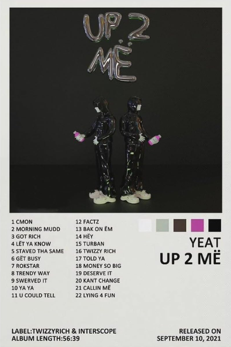 YEAT " UP 2 ME " CANVAS POSTER