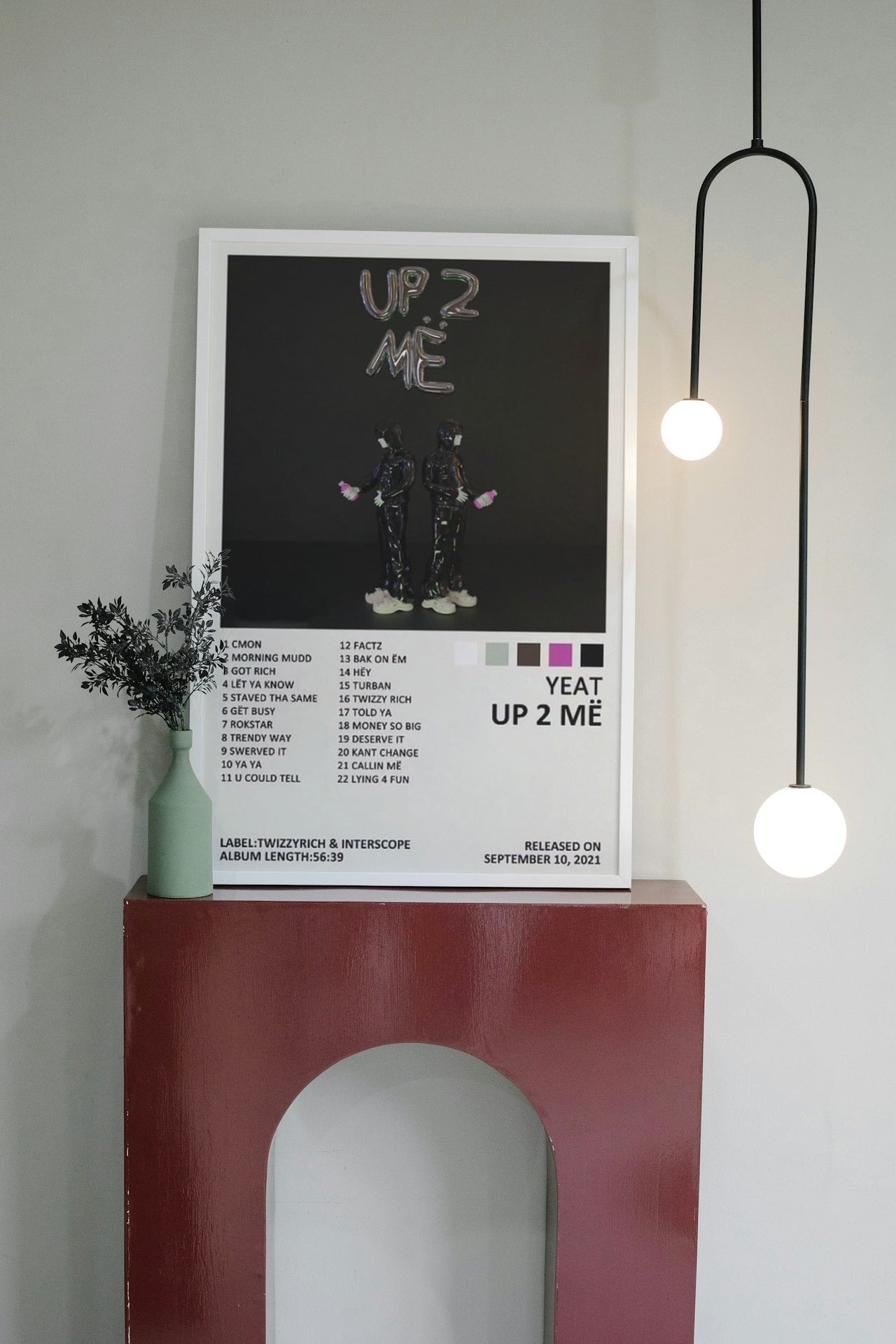 YEAT " UP 2 ME " CANVAS POSTER