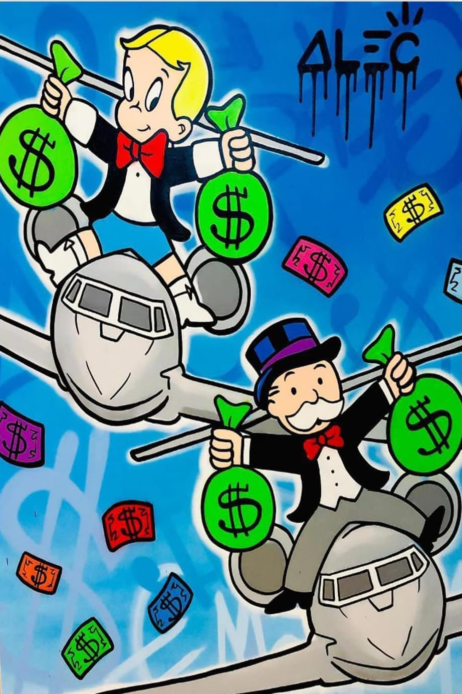 MONOPOLY AIRLINE CANVAS POSTER