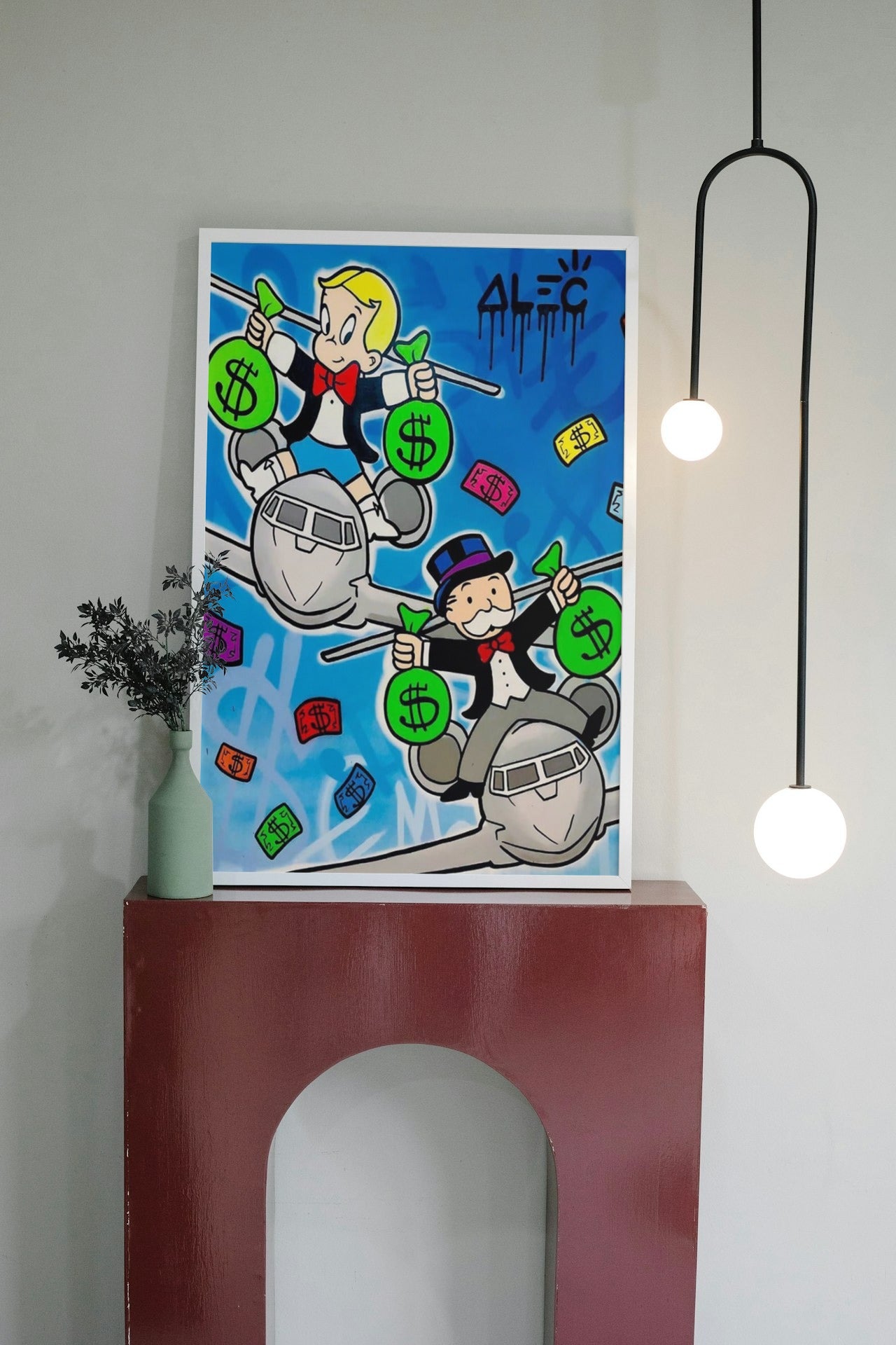 MONOPOLY AIRLINE CANVAS POSTER