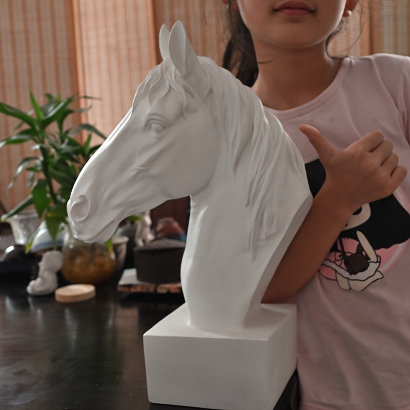 Tnessential Horse Head Sculpture Artwork Large Indoor Decoration 3D Decor