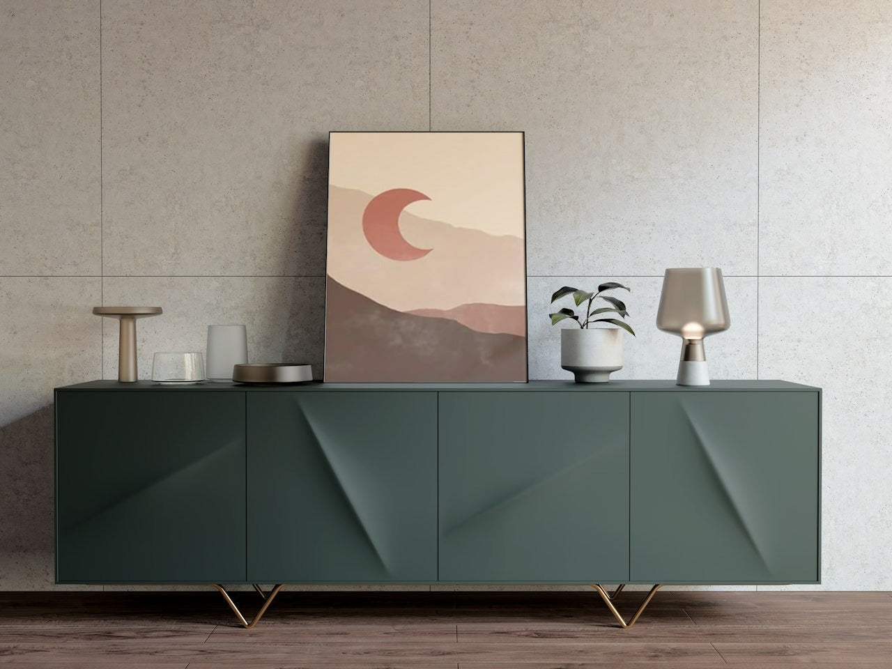 SAGE ABSTRACT CANVAS POSTER