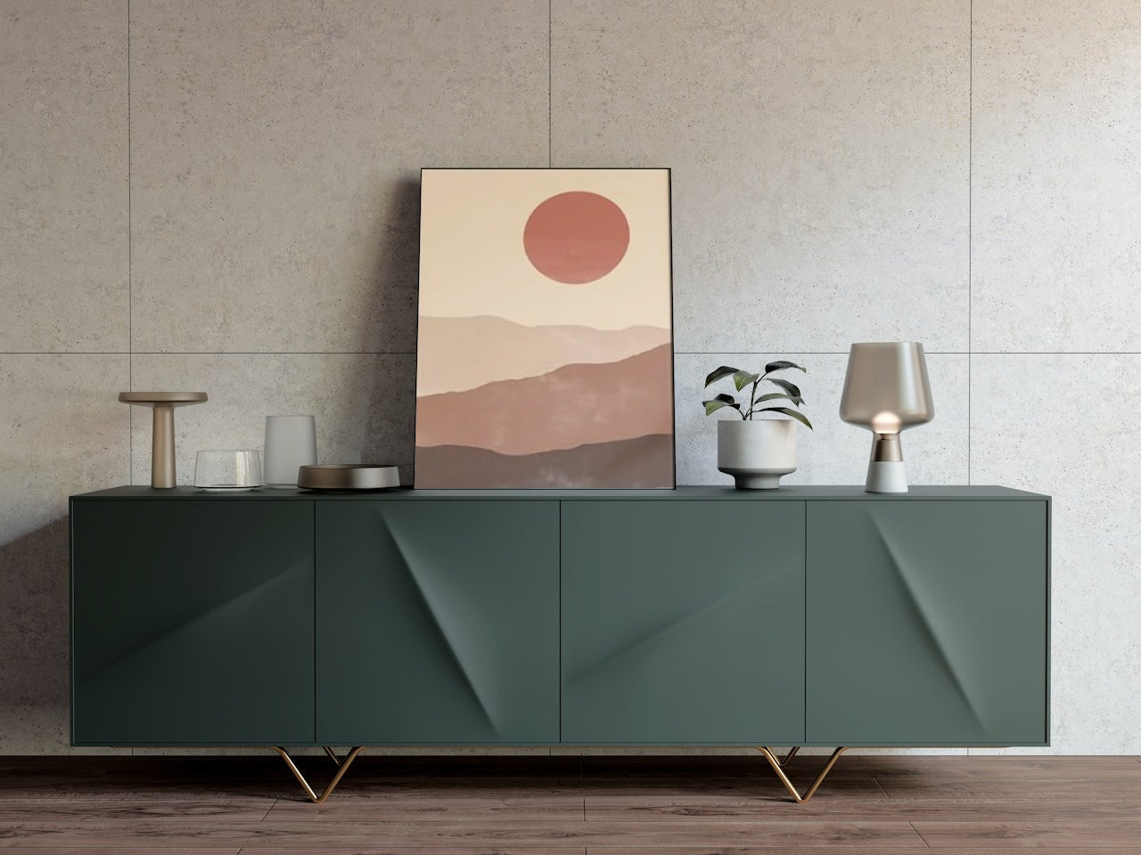 SAGE ABSTARCT CANVAS POSTER