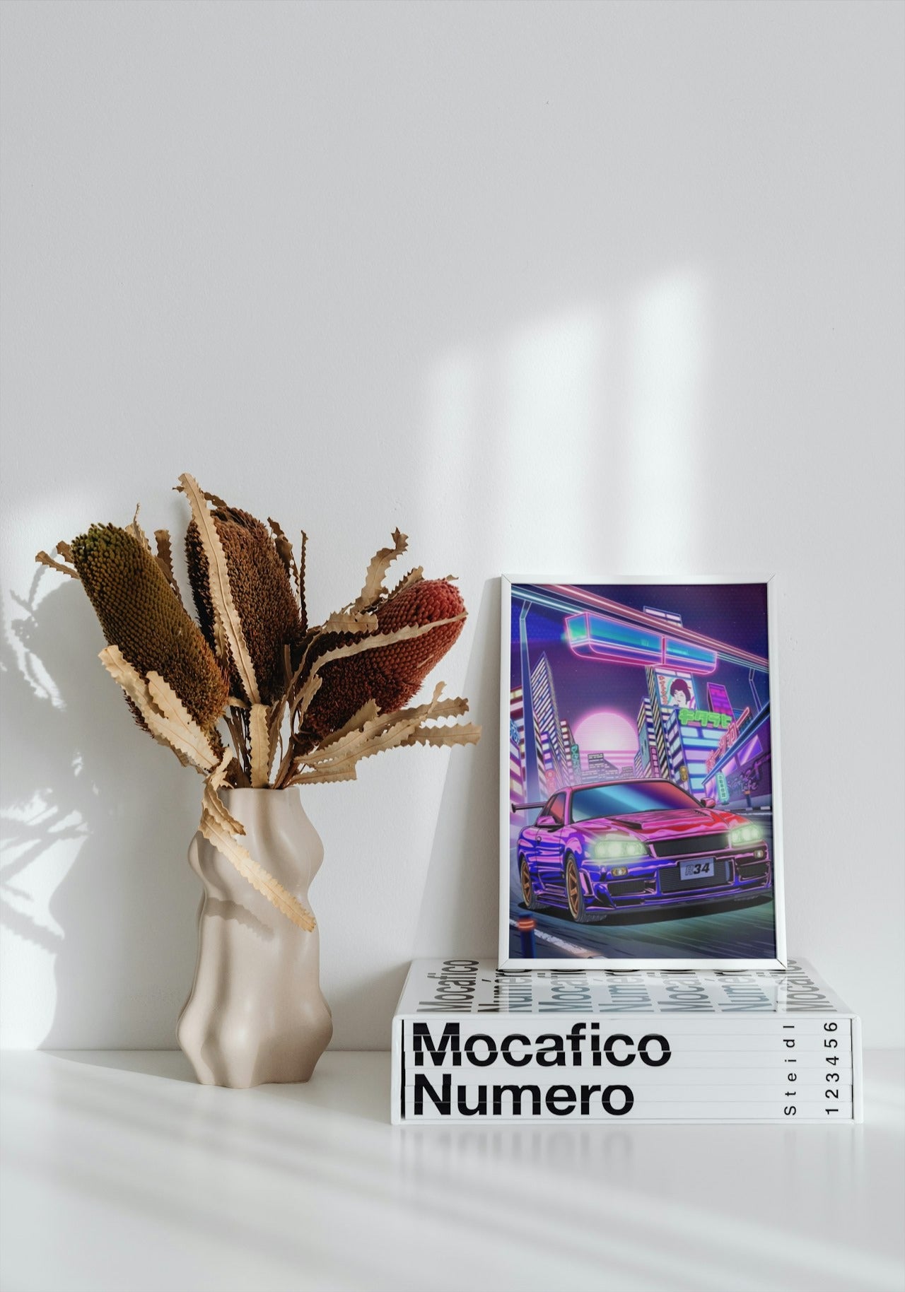 JDM NISSIAN SKYLINE R 34 CAR CANVAS POSTER