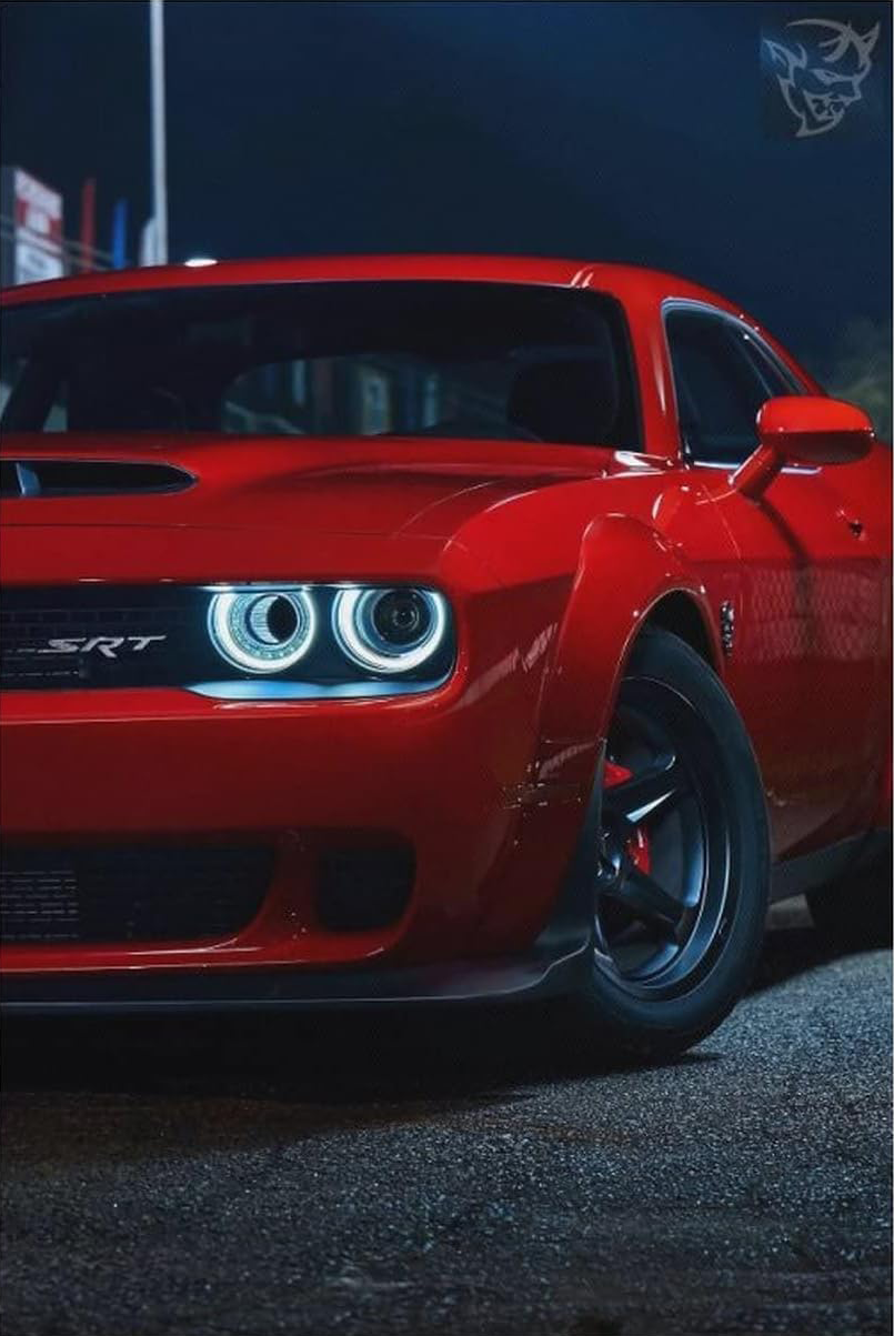 DODGE HELL CAT CANVAS POSTER