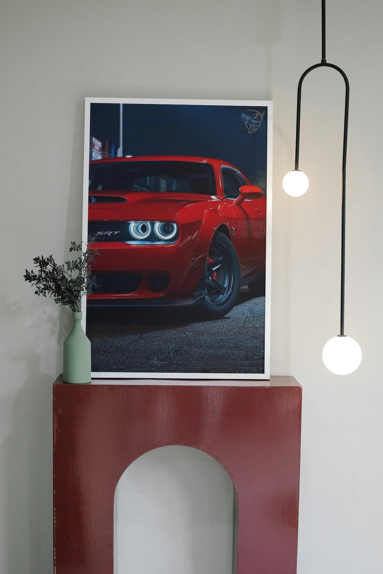 DODGE HELL CAT CANVAS POSTER