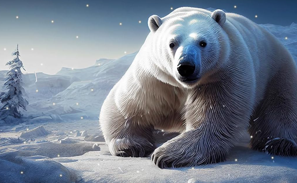 POLAR BEAR CANVAS POSTER