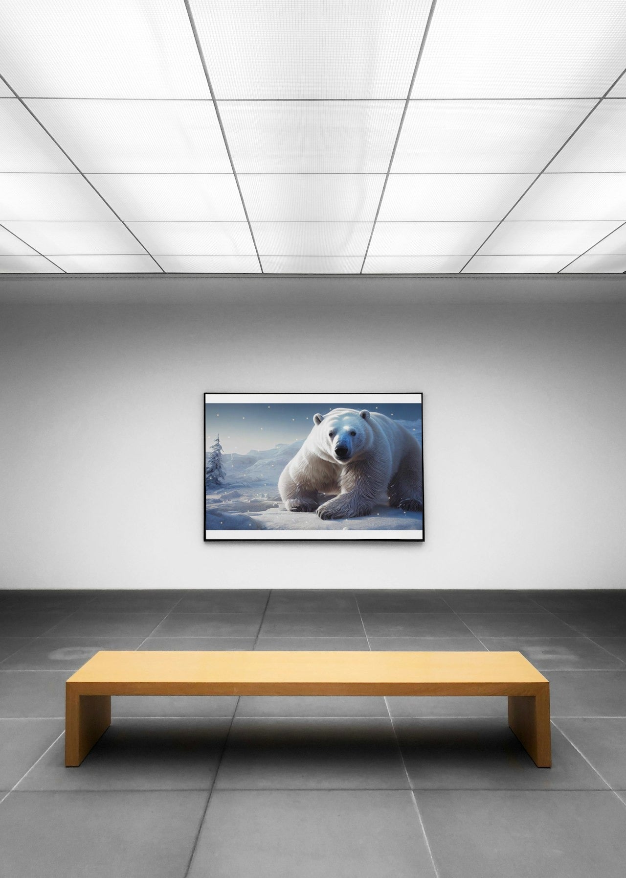POLAR BEAR CANVAS POSTER