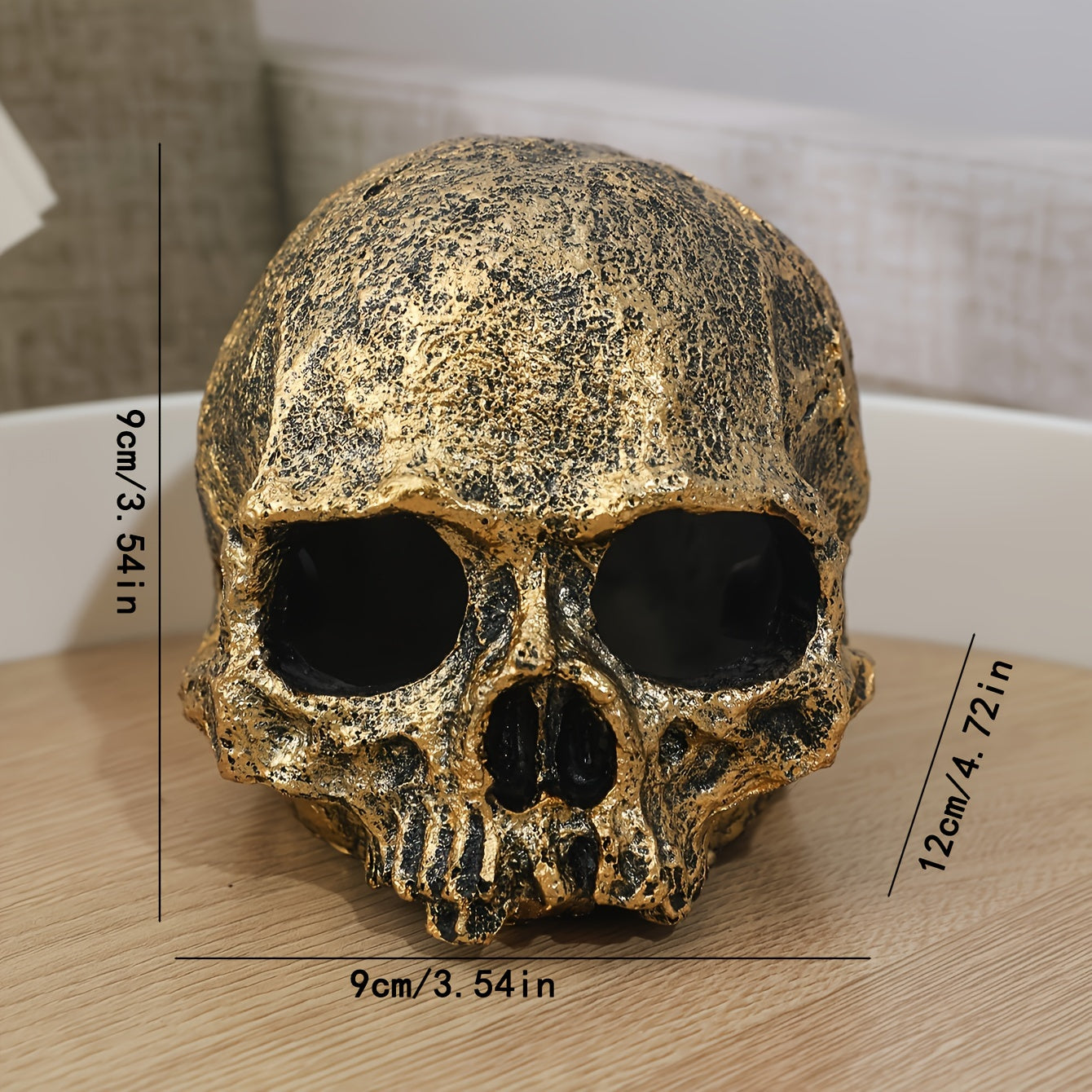 Tnessential Resin Skull Decorative Ornament 3D Decor