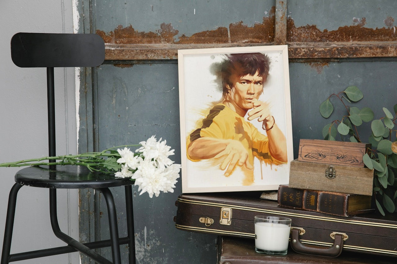 BRUCE LEE CANVAS POSTER