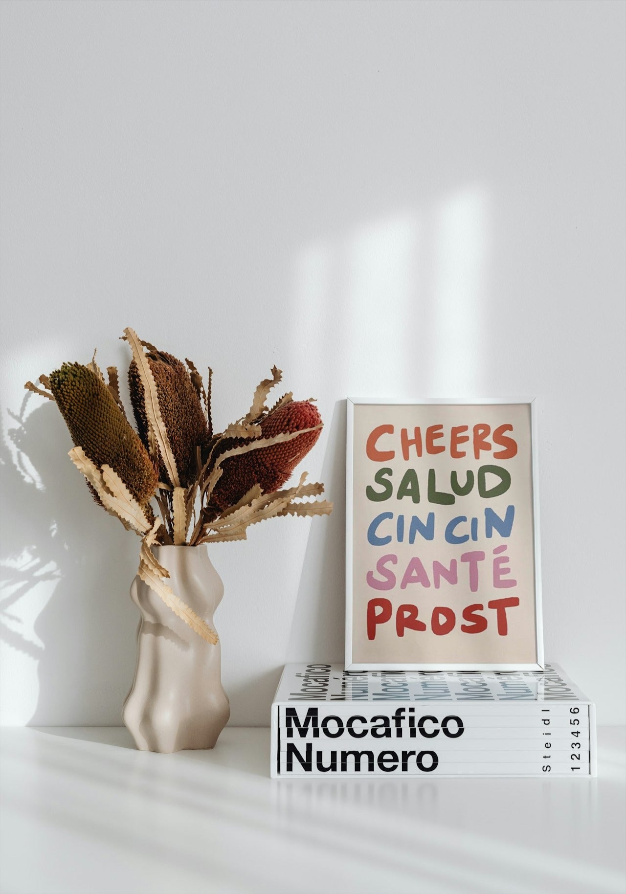 " CHEERS " CUTE KITCHEN CANVAS POSTER