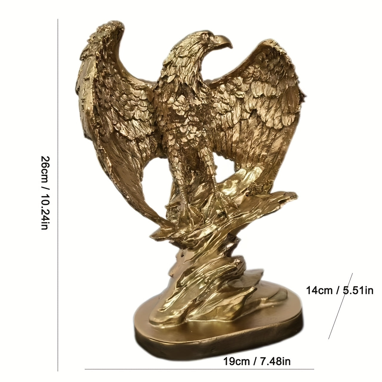 Tnessential Collectible Figurines Condor Statue Home Study or 3D Decor