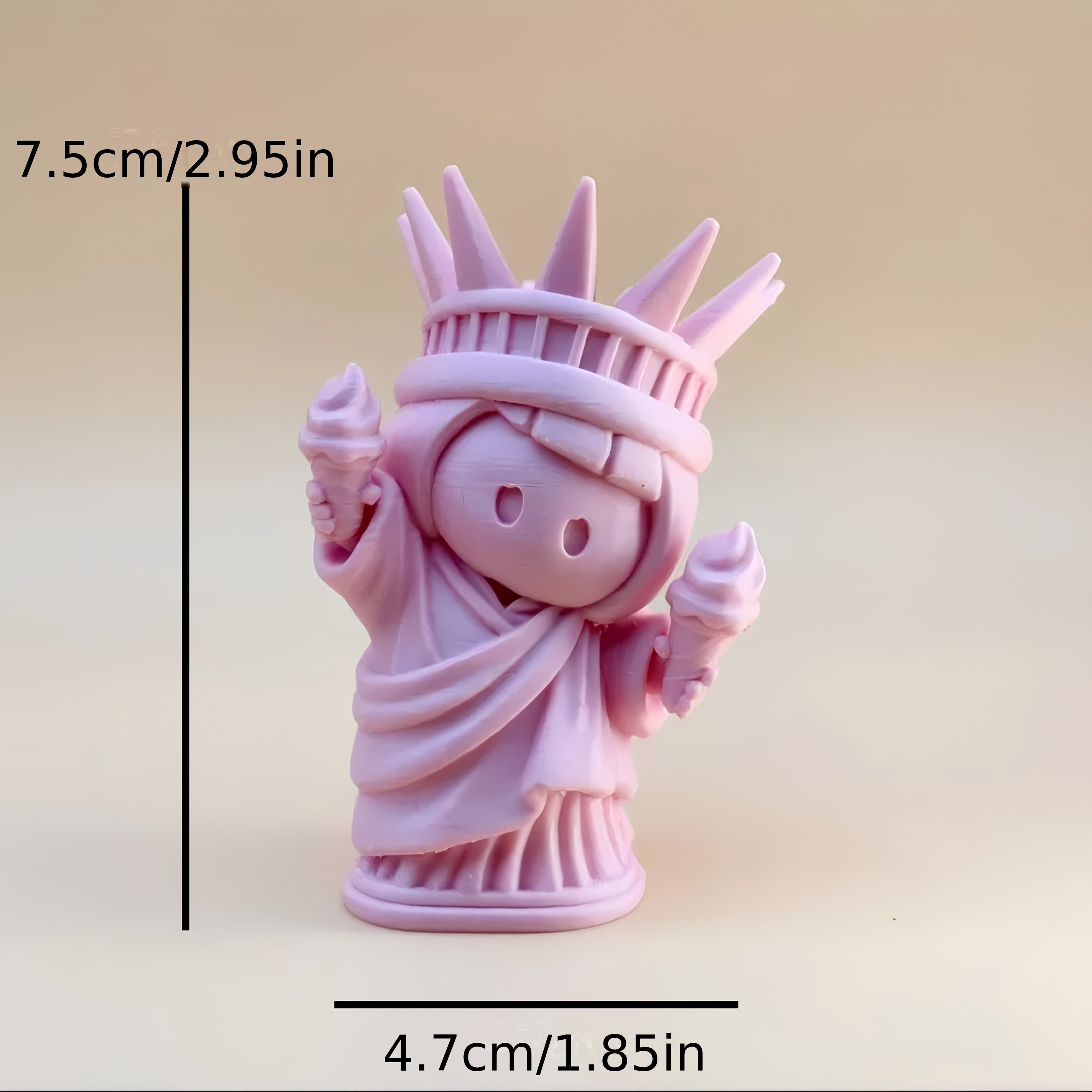 Tnessential Printed Statue of Liberty Collectible Figurines 3D Decor