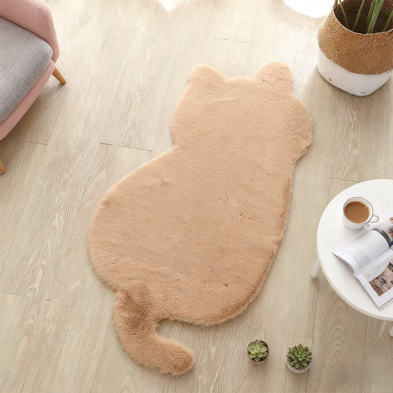 BEIGE CAT RUG view 2