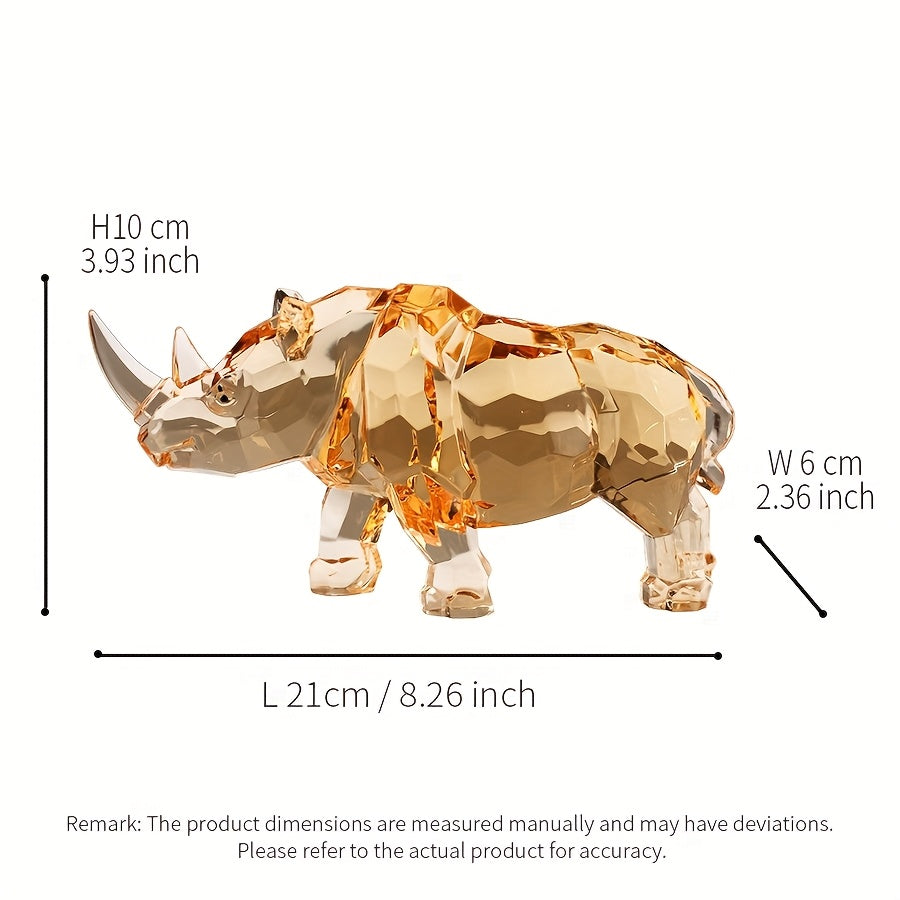 Tnessential Transparent Resin Feng Shui Galloping Horse 3D Decor