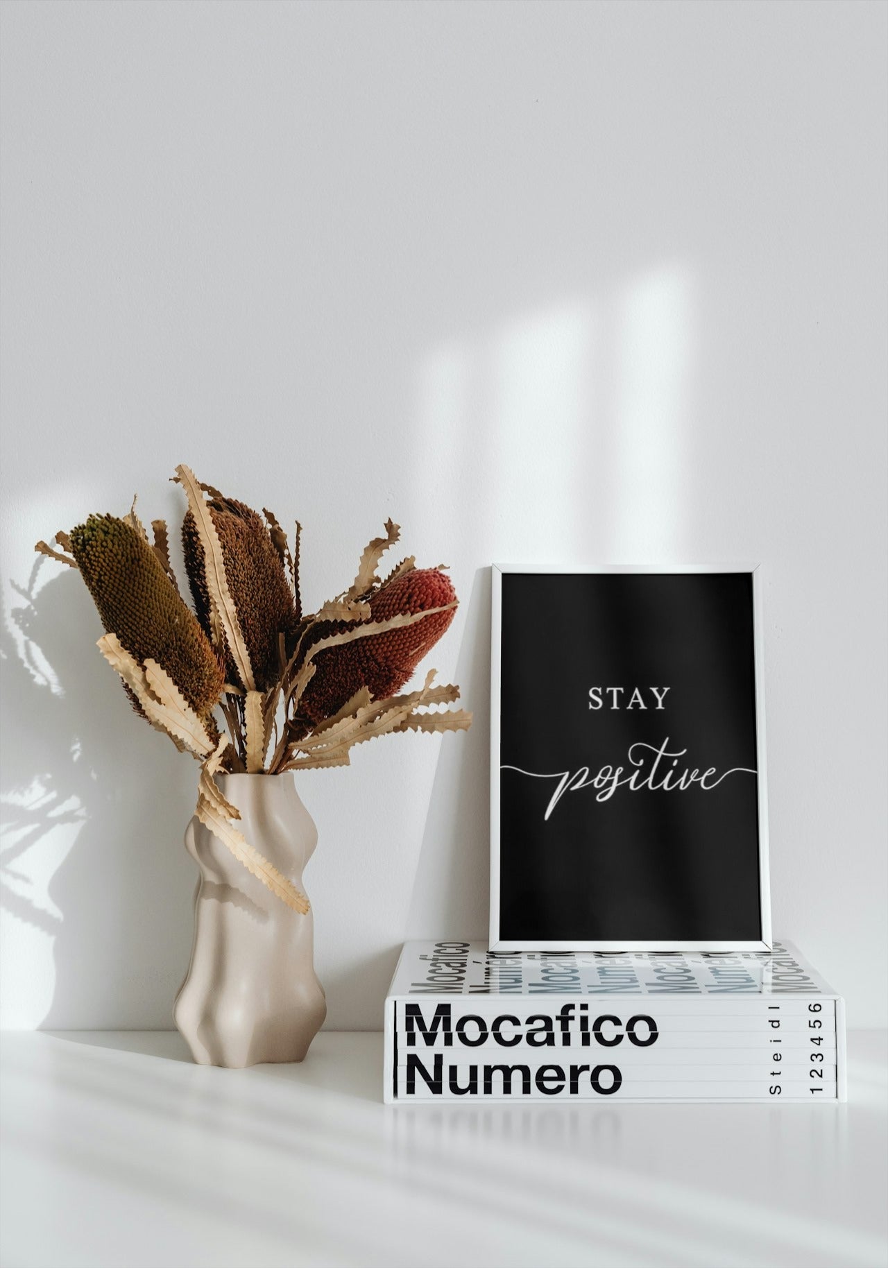 STAY POSTIVE MOTIVATIONAL CANVAS POSTER