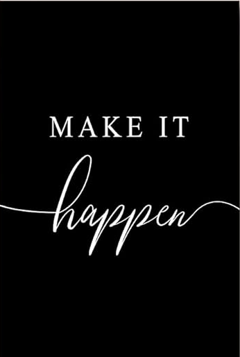 MAKE IT HAPPEN MOTIVATIONAL CANVAS POSTER