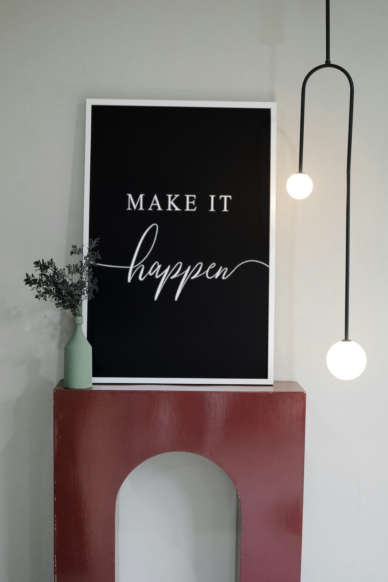 MAKE IT HAPPEN MOTIVATIONAL CANVAS POSTER