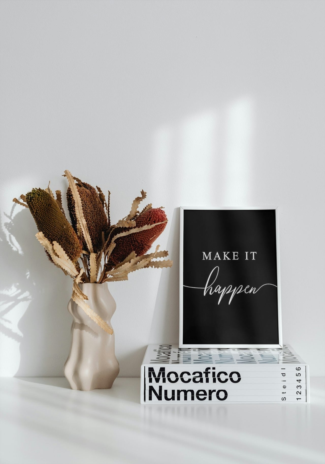 MAKE IT HAPPEN MOTIVATIONAL CANVAS POSTER
