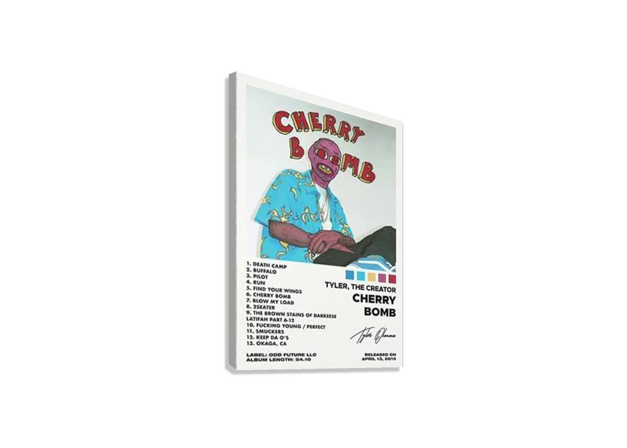 TYLER THE CREATOR "CHERRY BOMB " CANVAS POSTER
