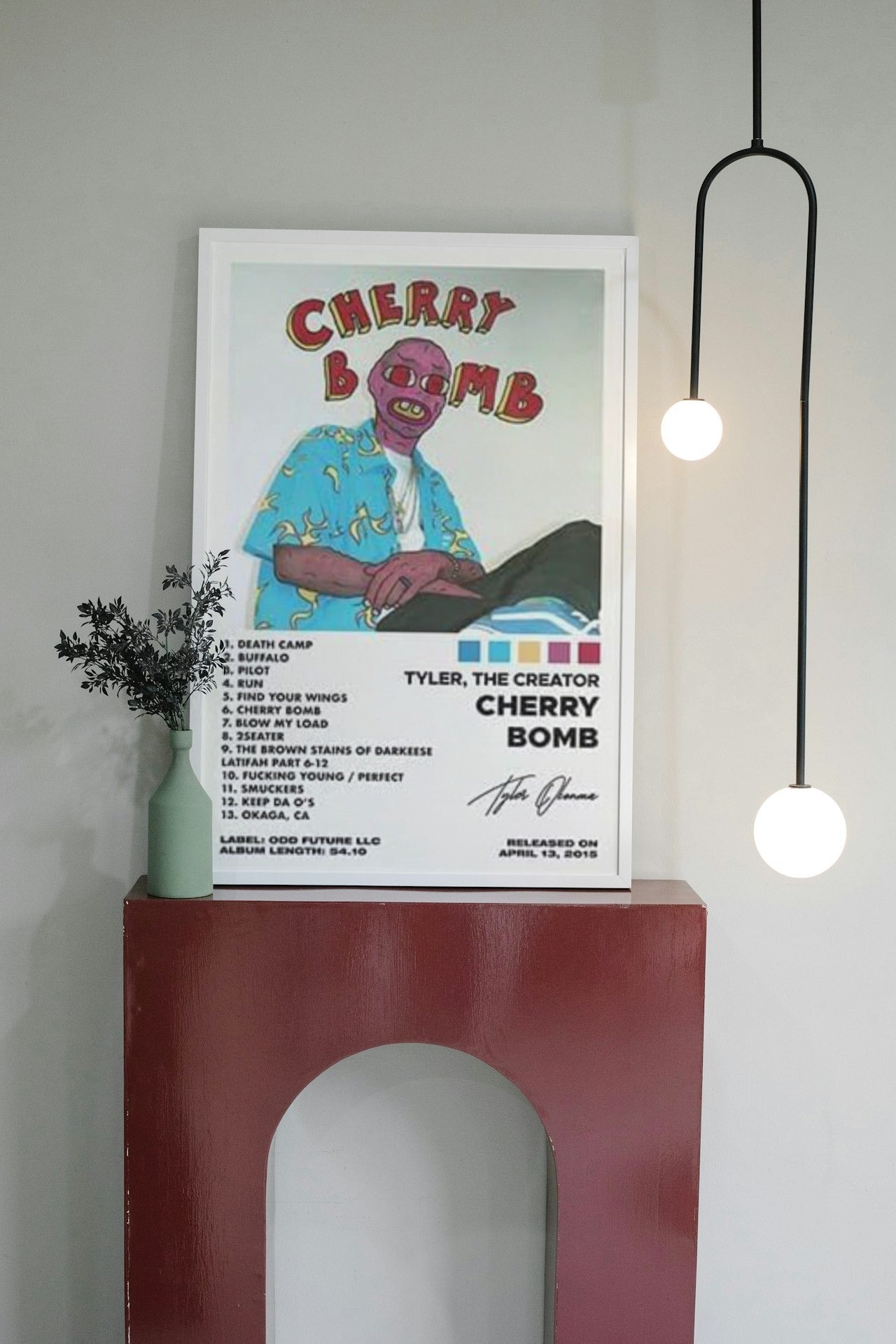 TYLER THE CREATOR "CHERRY BOMB " CANVAS POSTER