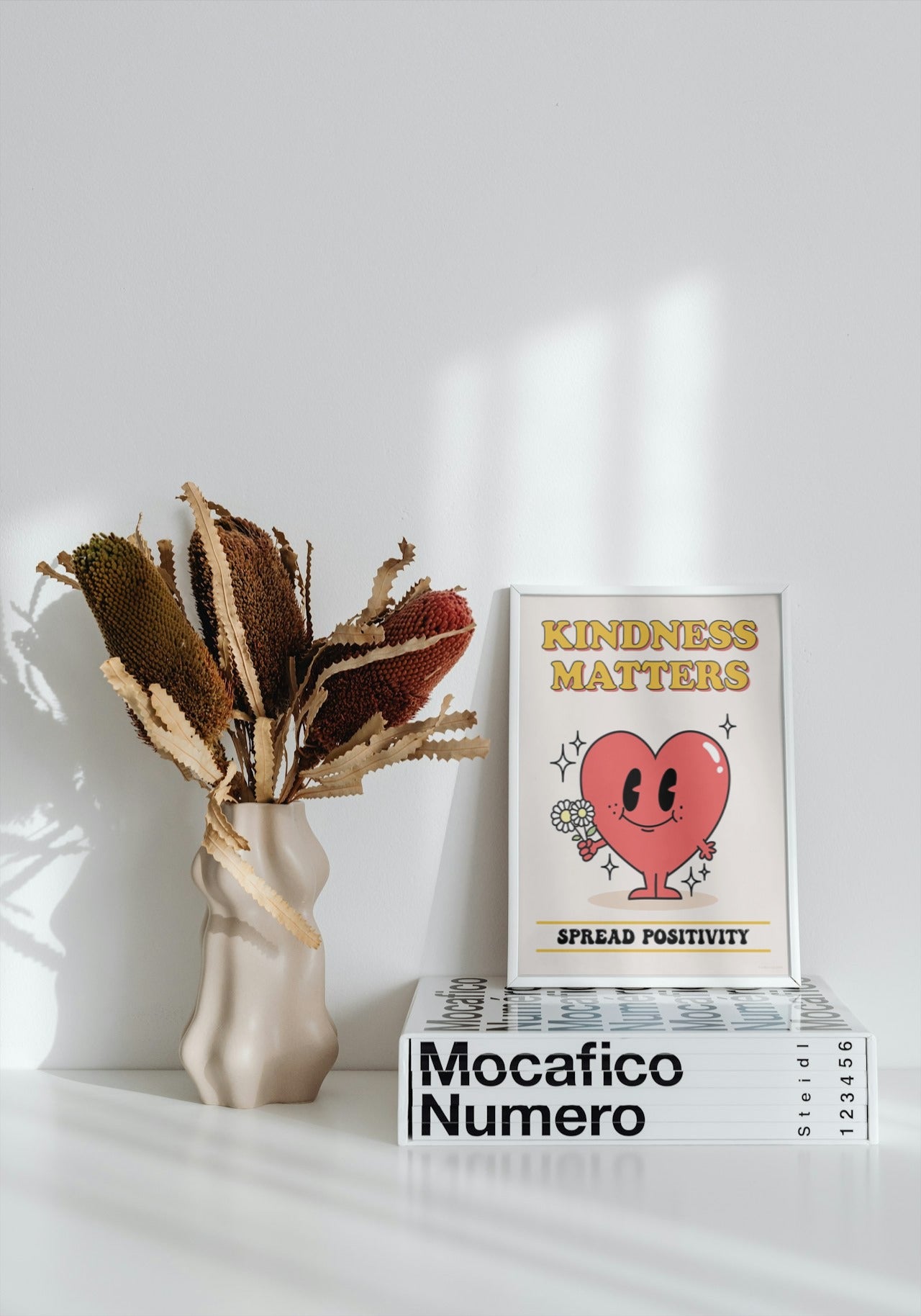 CUTE HEART CANVAS POSTER " KINDESS MATTERS "