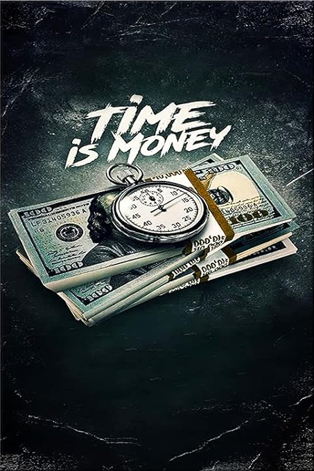 "TIME IS MONEY" MOTIVATIONAL CANVAS POSTER