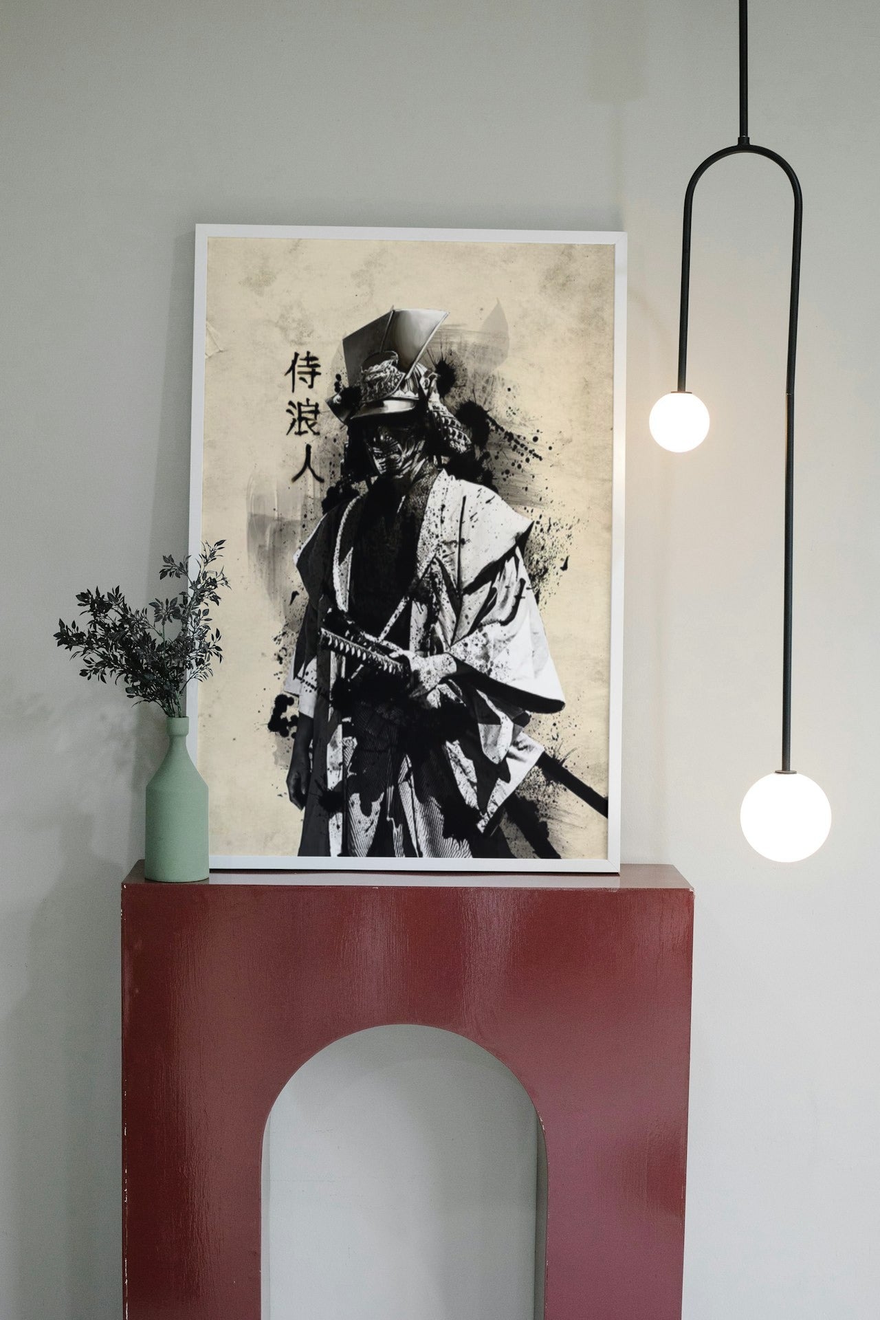 COOL SAMURAI CANVAS POSTER