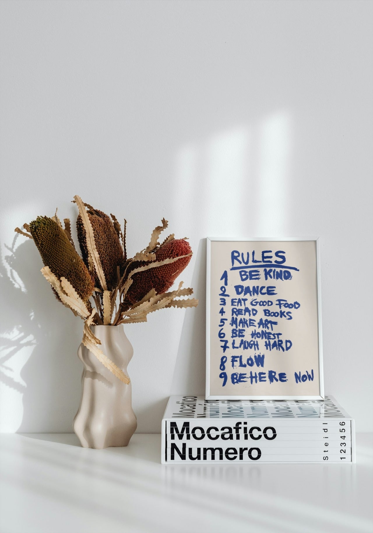 9 RULES FUNNY CUTE CANVAS POSTER