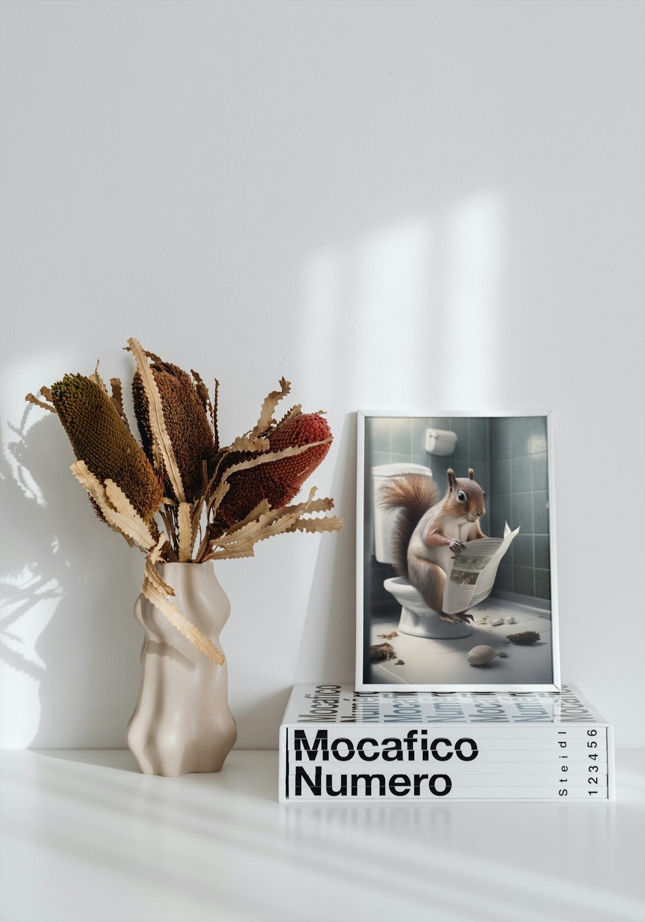 FUNNY CUTE SQUIRREL CANVAS POSTER