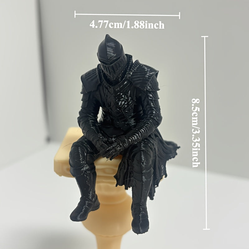 Tnessential Dark Gothic Knight Figurine 3D Decor