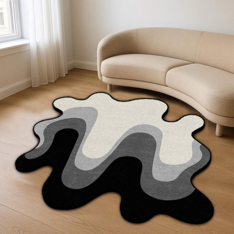 BROWN IRREGULAR 6 RUG view 3