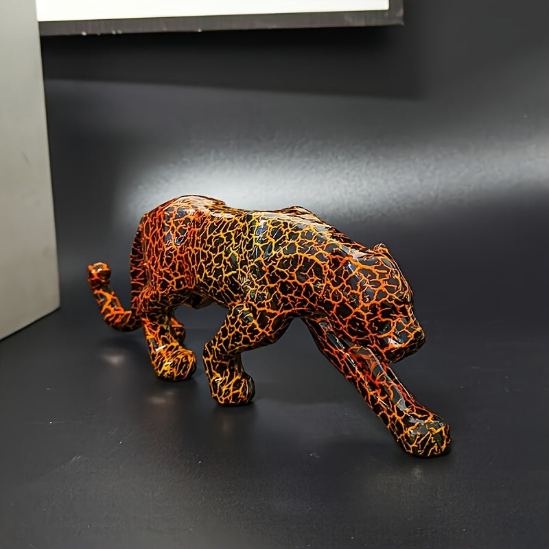 Tnessential Hunting Pose Leopard Print Decor 3D Decor