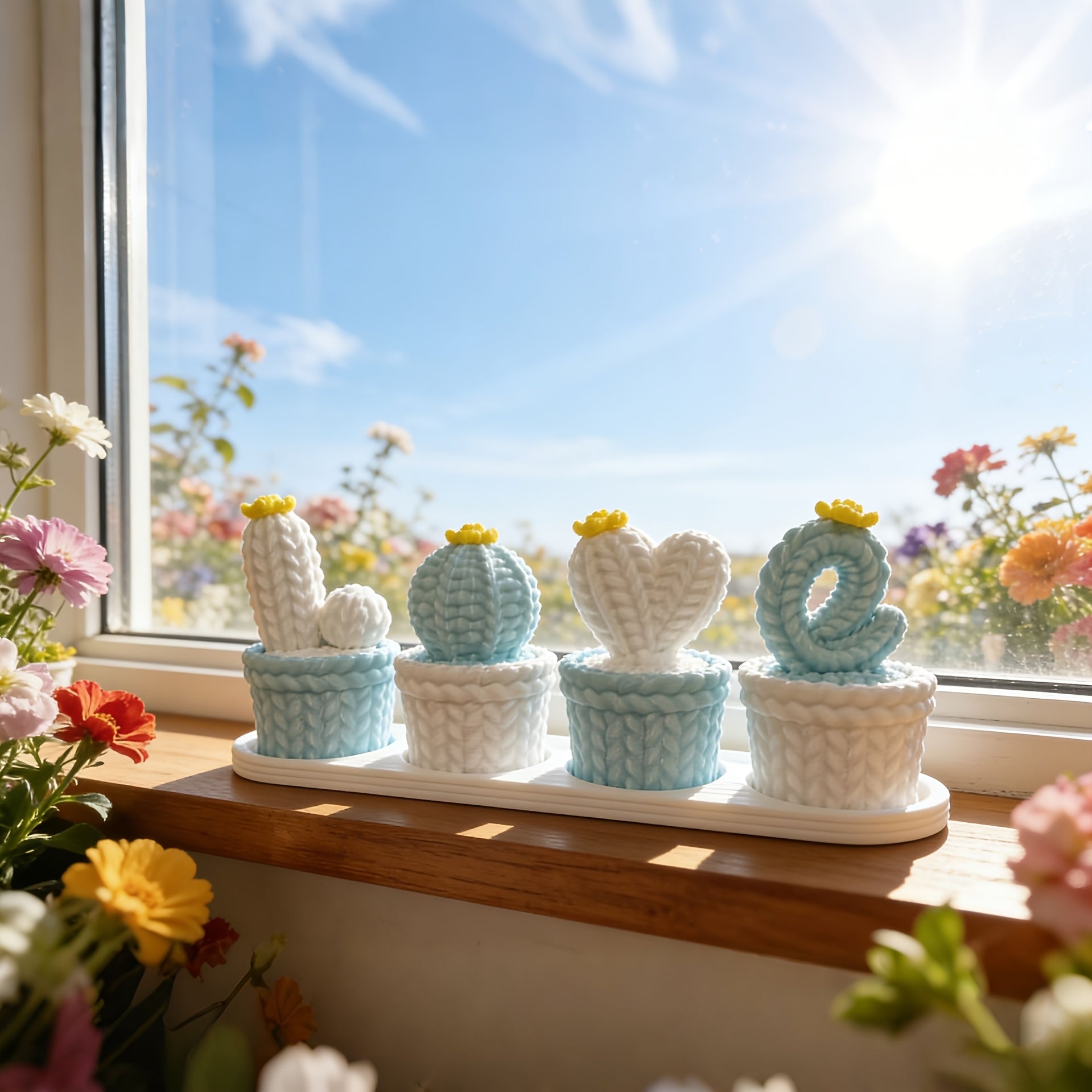 Tnessential Romantic 3D Printed LOVE Small Flower Pot Ornament 3D Decor