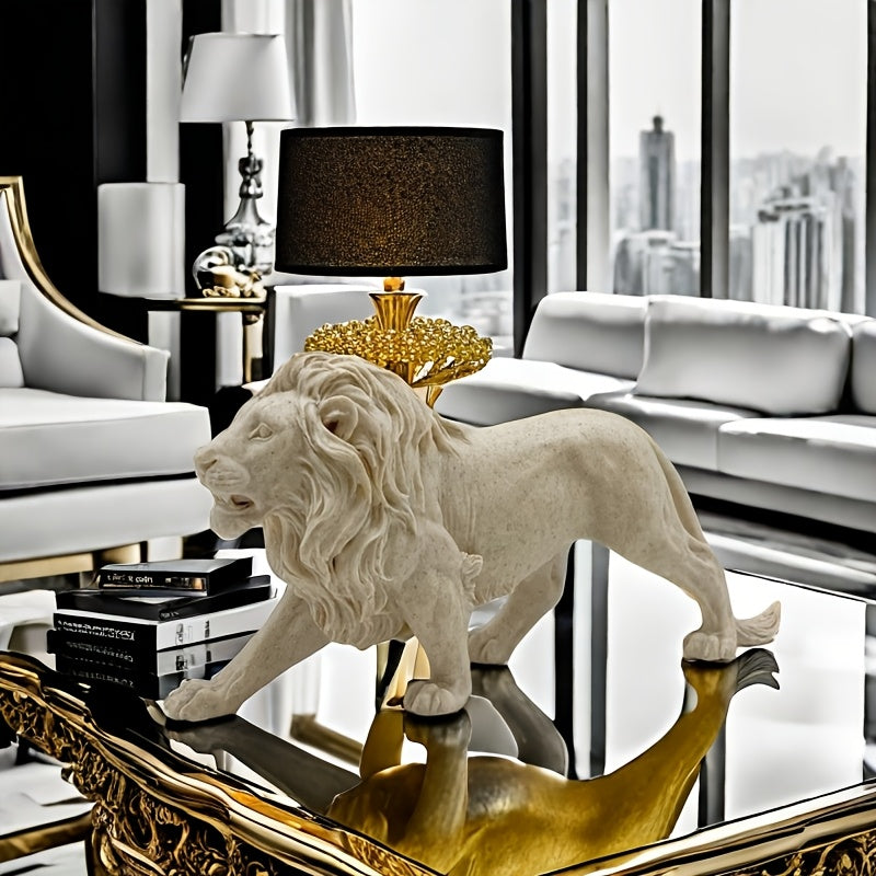 Tnessential Majestic Walking Lion Statue 3D Decor