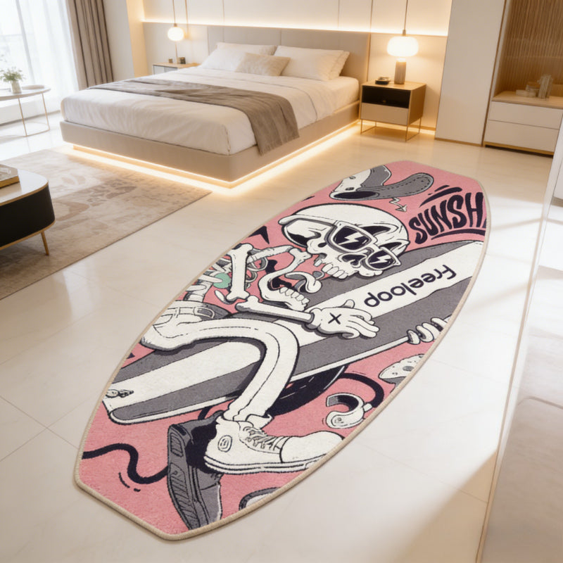 PINK SURFBOARD RUG view 3