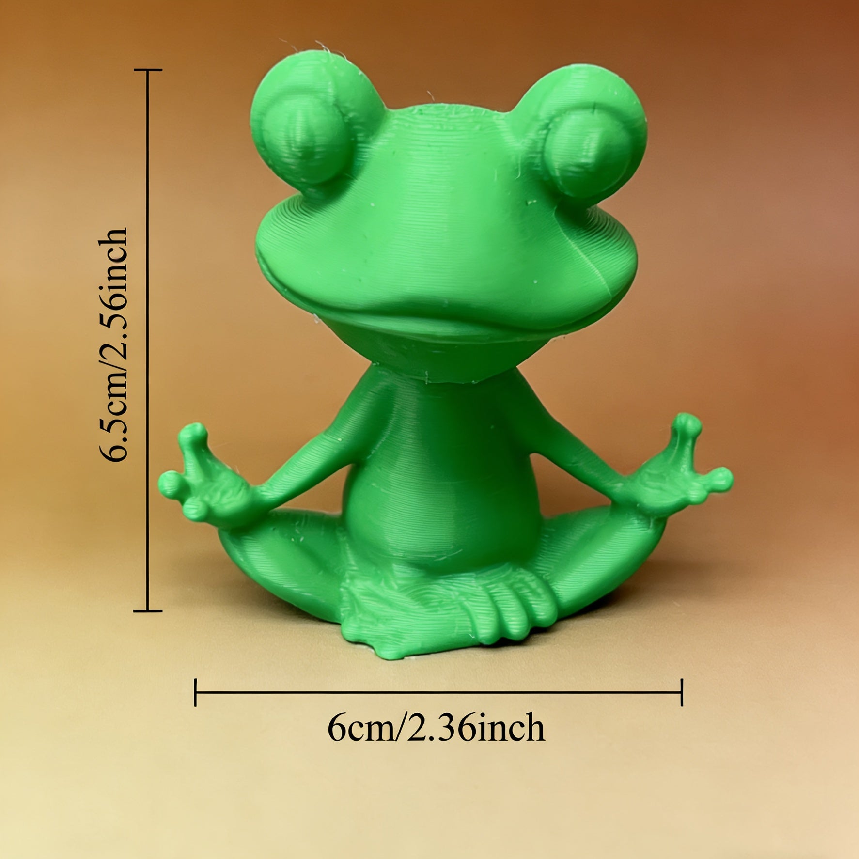 Tnessential Zen Frog Meditation Statue 3D Decor