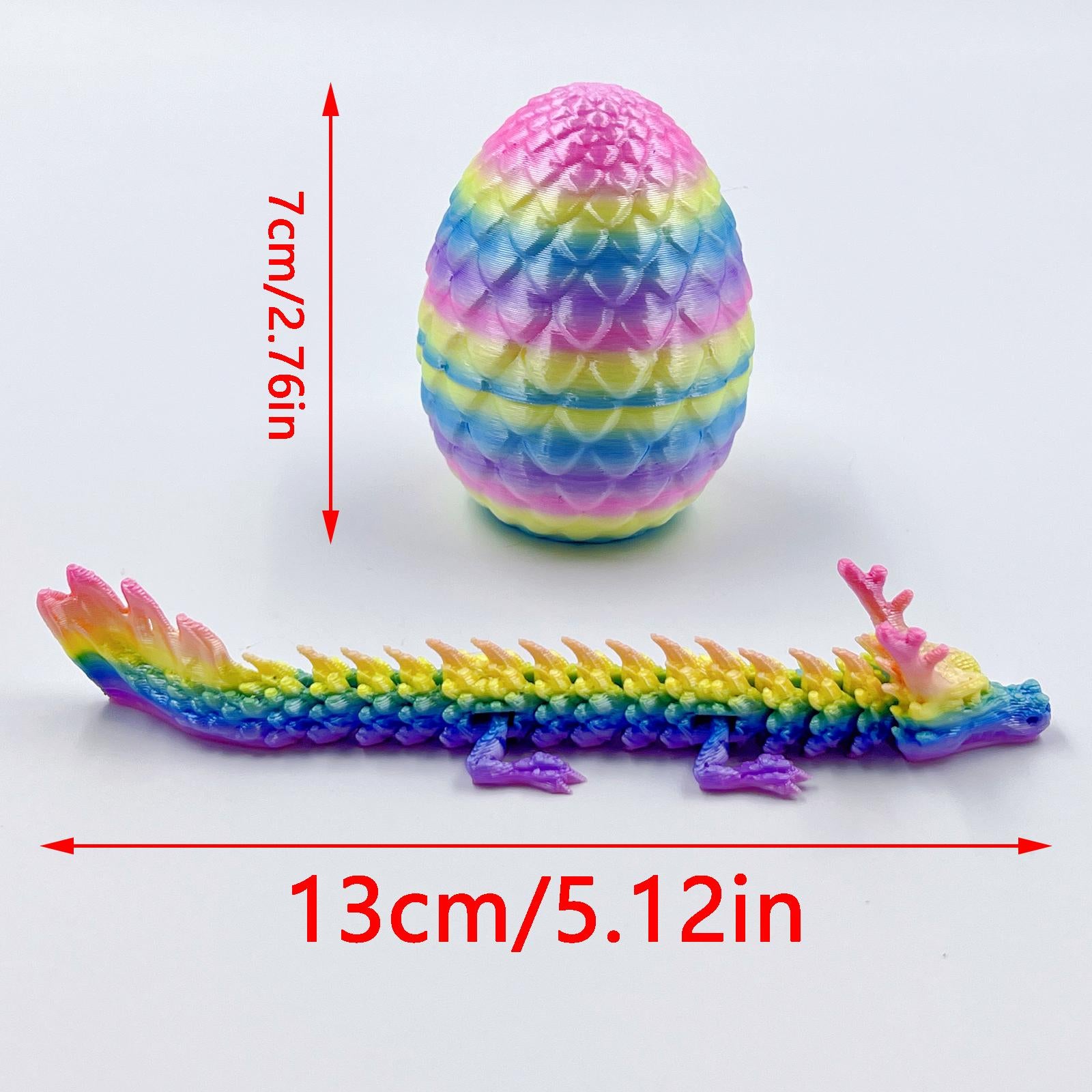 Tnessential Collectible Figurines 12pcs 3D Dragon & Egg Plastic 3D Decor