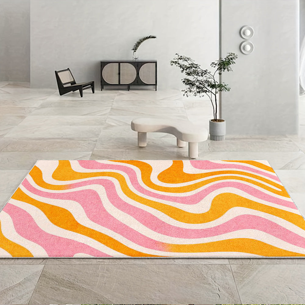 PINK ABSTRACT 3 RUG view 3