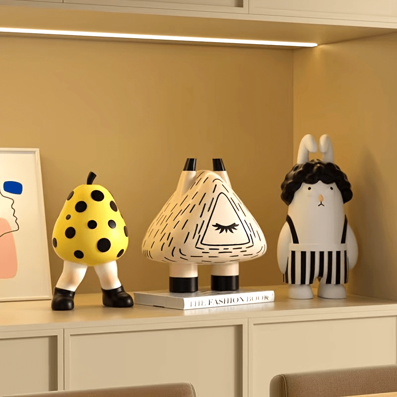 Tnessential Modern Cream-style Cartoon Decorative Piece 3D Decor