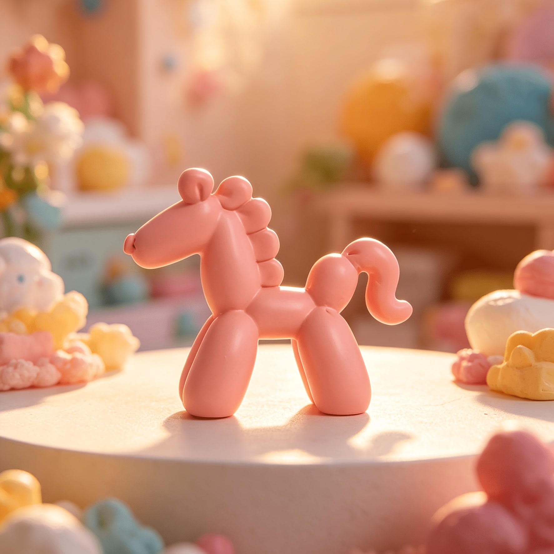 Tnessential Balloon Horse Resin Figurine Statue 3D Decor