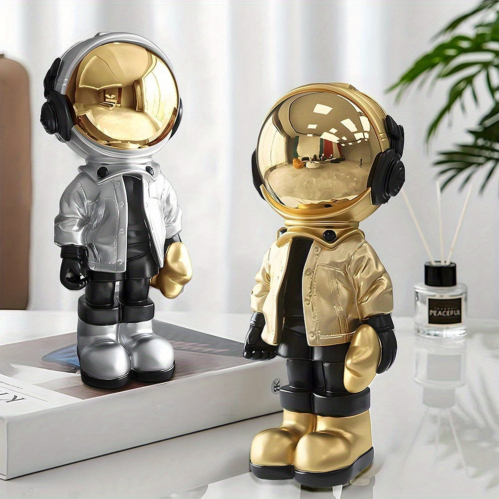 Tnessential Silvery Astronaut Ornament 3D Decor
