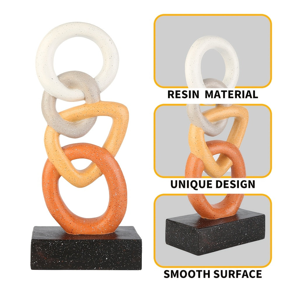 Tnessential Boho Abstract Gradient Resin Sculpture Statue 3D Decor