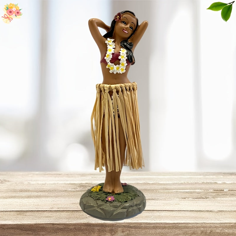 Tnessential Hawaiian Girl Hip-shaking Figurine 3D Decor