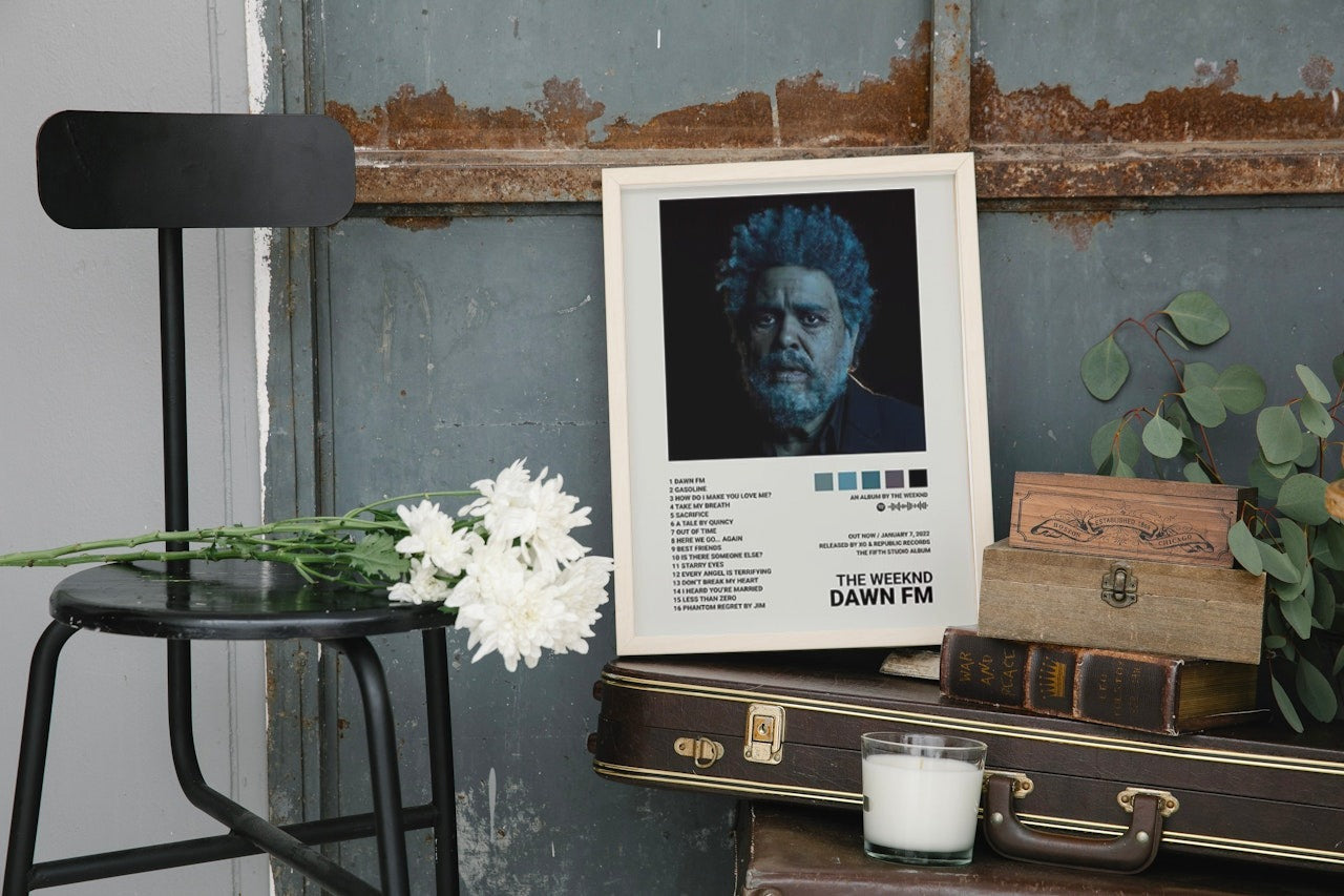 THE WEEKND " DAWN " CANVAS POSTER