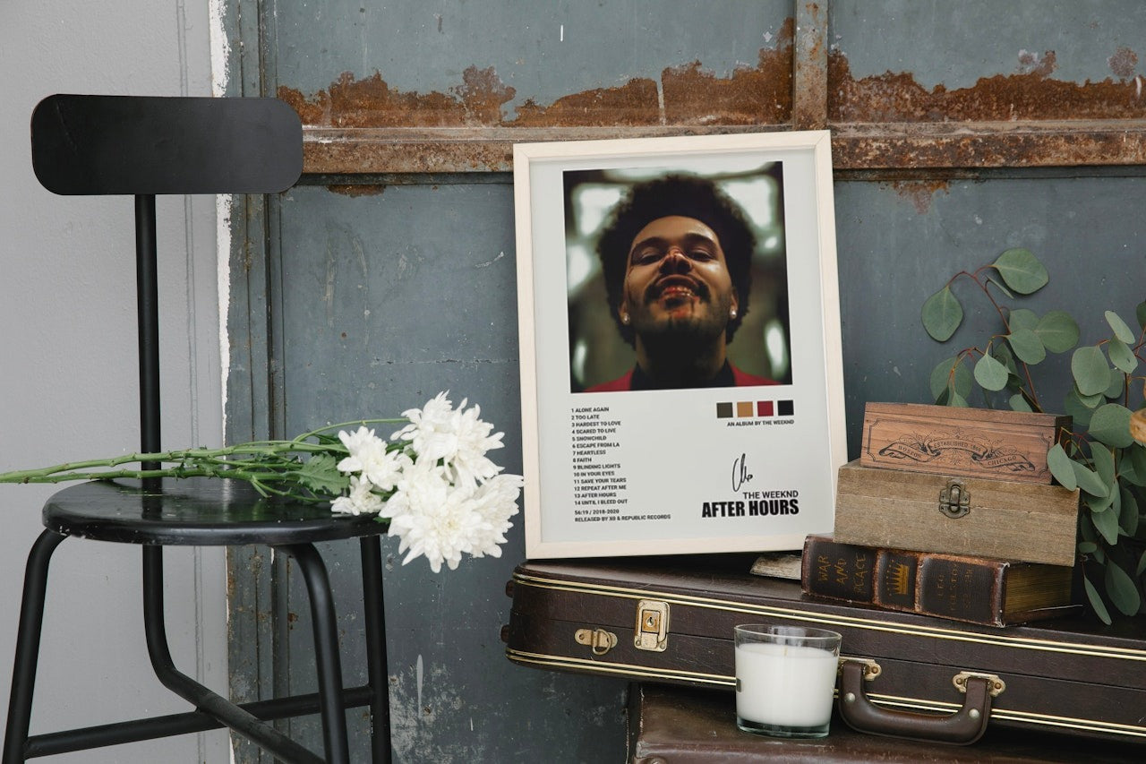 THE WEEKND " AFTER HOURS " CANVAS POSTER