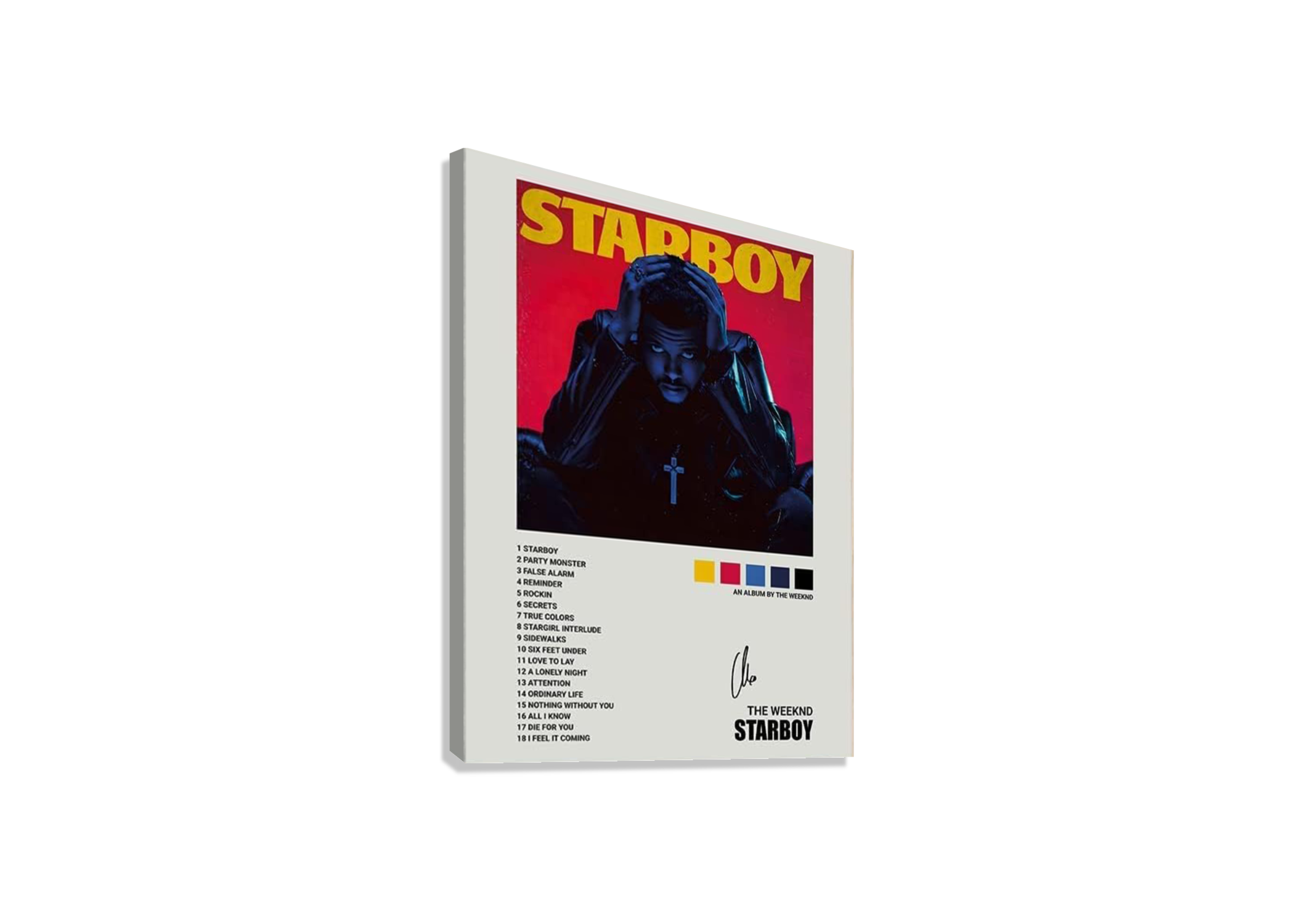 THE WEEKND " STAR BOY " CANVAS POSTER