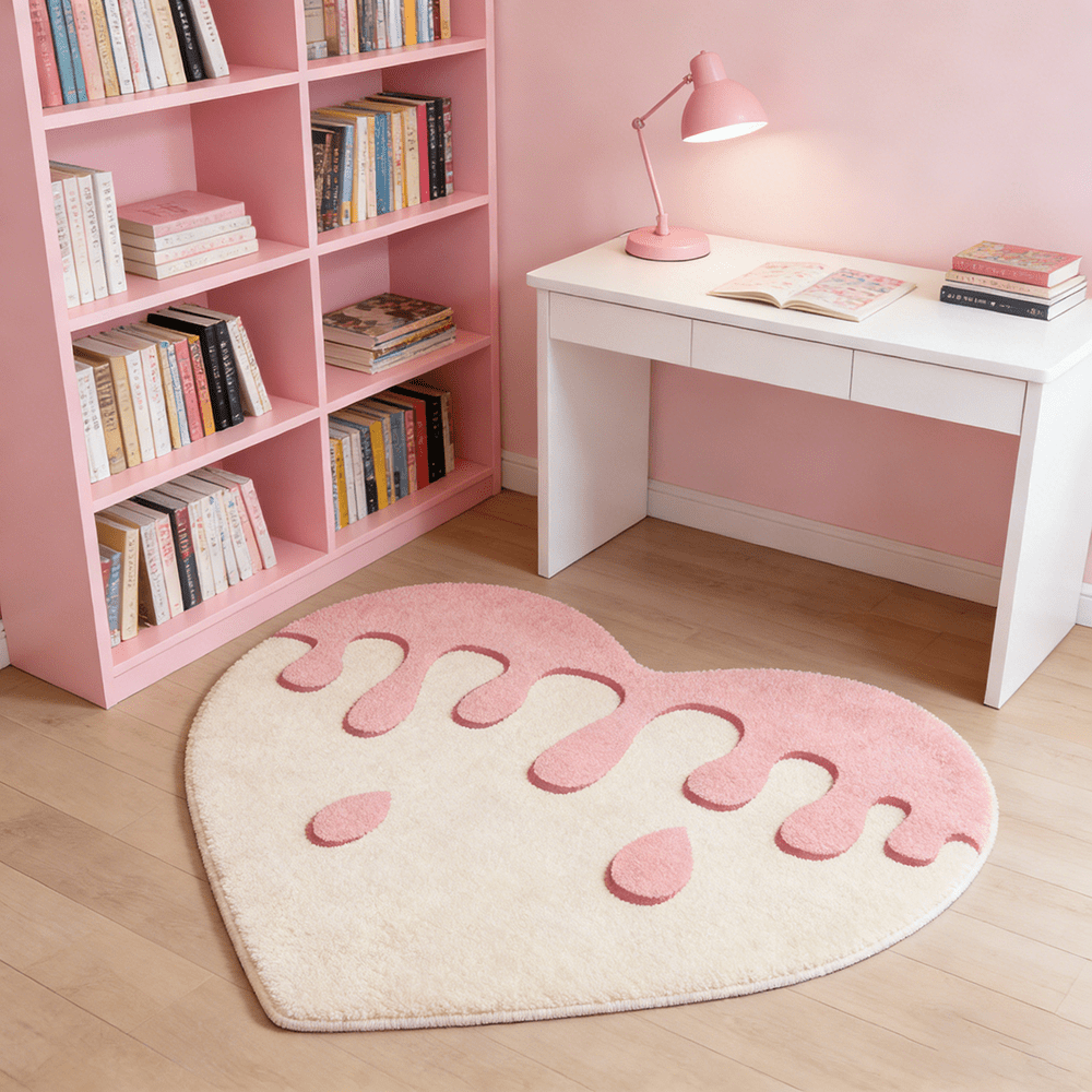 PINK HEART 6 RUG view 5