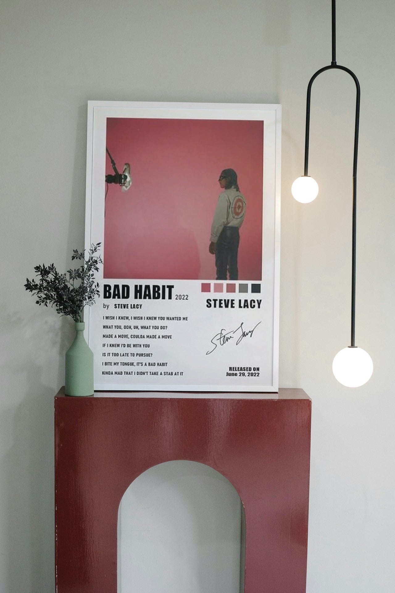 STEVE LACEY " BAD HABITS " CANVAS POSTER