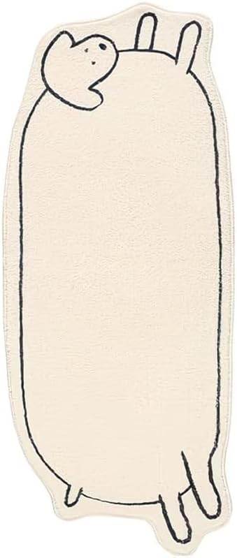 CUTE WHITE SHEEP RUG